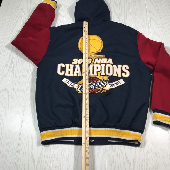 Cleveland Cavaliers JH Design Reversible Jacket M 2016 NBA Championship Hooded - Picture 3 of 13